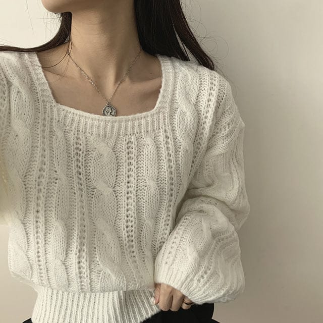 【🍷Christmas &amp; New Year PICK】Cable Square Knit 