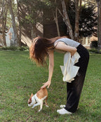 Korean website homemade simple slim-fit vest 