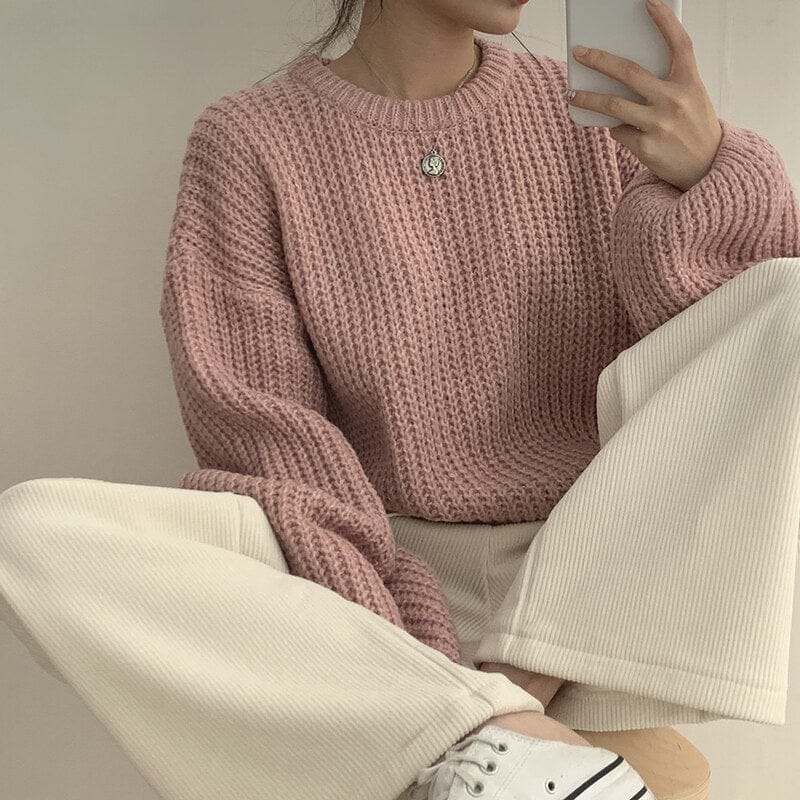 【🍷Christmas &amp; New Year PICK】Cream Puff Pastry Knit Top