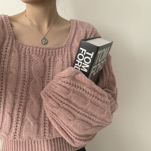 【🍷Christmas &amp; New Year PICK】Cable Square Knit 