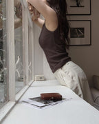 Korean website homemade simple slim-fit vest 